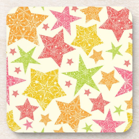 Stars patroon bier onderzetter (Voorkant)