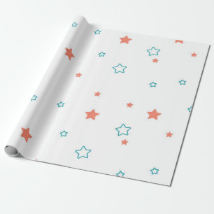 Stars patroon cadeaupapier