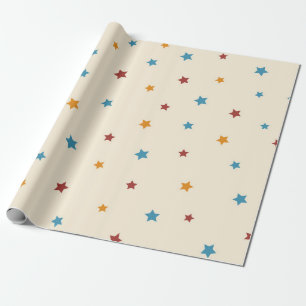 Stars patroon cadeaupapier