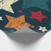Stars patroon cadeaupapier (Hoek)