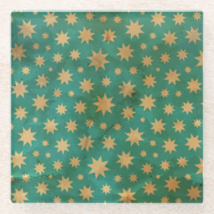 Stars patroon glazen onderzetter