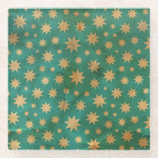 Stars patroon glazen onderzetter (Voorkant)