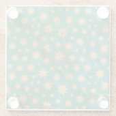 Stars patroon glazen onderzetter (Achterkant)