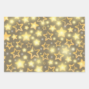 Stars patroon inpakpapier vel