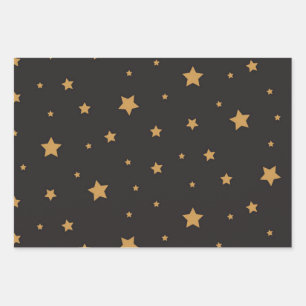 Stars patroon inpakpapier vel