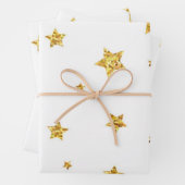 Stars patroon inpakpapier vel (In situ)