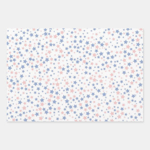 Stars patroon inpakpapier vel