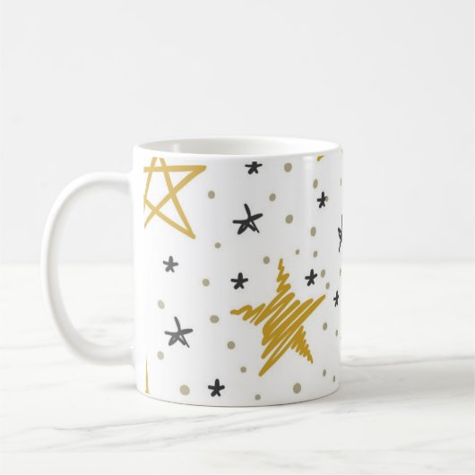 Stars patroon koffiemok (Links)