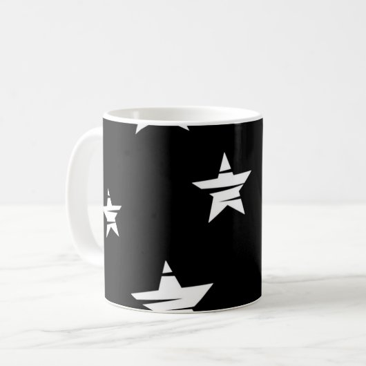 Stars patroon koffiemok (Voorkant links)