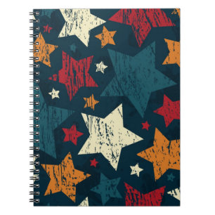 Stars patroon notitieboek