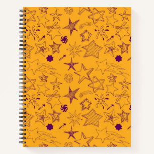 Stars patroon notitieboek