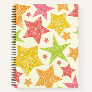 Stars patroon notitieboek