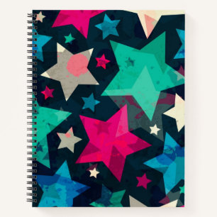 Stars patroon notitieboek