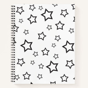 Stars patroon notitieboek