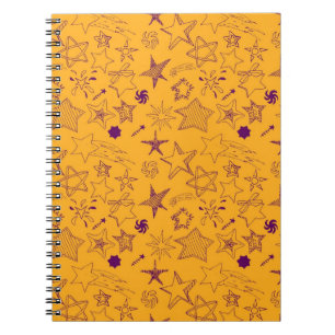 Stars patroon notitieboek