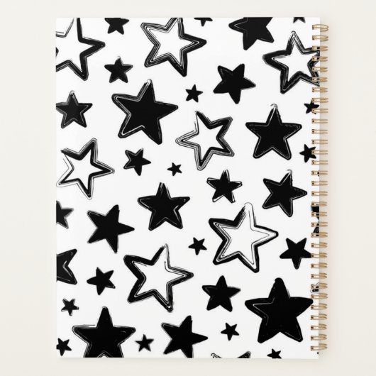 Stars patroon planner (Achterkant)