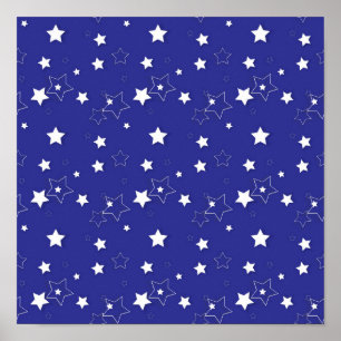 Stars patroon poster