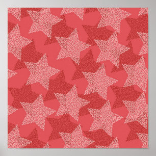 Stars patroon poster