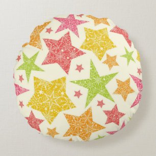 Stars patroon rond kussen