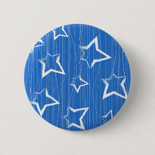 Stars patroon ronde button 5,7 cm