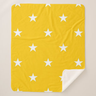 Stars patroon sherpa deken