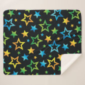 Stars patroon sherpa deken (Voorkant (horizontaal))