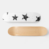 Stars patroon skateboard (Horizontaal)