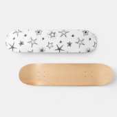 Stars patroon skateboard (Horizontaal)