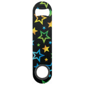 Stars patroon speed flessenopener (Achterkant)