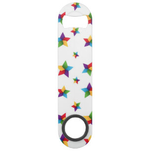 Stars patroon speed flessenopener