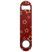 Stars patroon speed flessenopener (Achterkant)