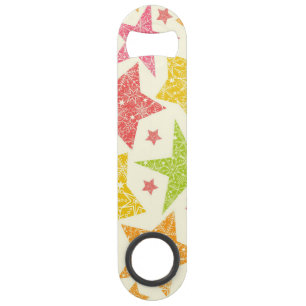 Stars patroon speed flessenopener