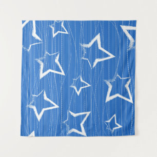 Stars patroon wandkleed