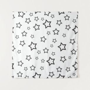 Stars patroon wandkleed