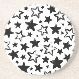 Stars patroon zandsteen onderzetter