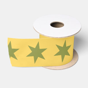 Stars Pattern Trending Colors Gold Green Yellow Lint