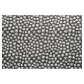 Stars Pattern - White on Black Stof (Yard (91,4 cm))