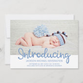 Stars Photo Naissance Introduisant Baby Faire-part (Devant)