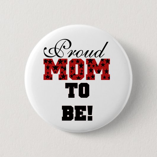 Stars Proud mama is Gepersonaliseerd Ronde Button 5,7 Cm (Voorkant)