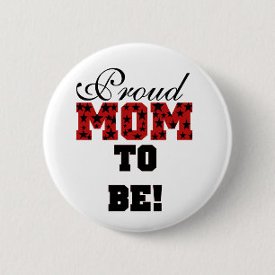 Stars Proud mama is Gepersonaliseerd Ronde Button 5,7 Cm