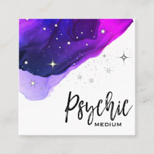 *~* Stars Psychische Middelgrote Waterverf Vierkante Visitekaartje