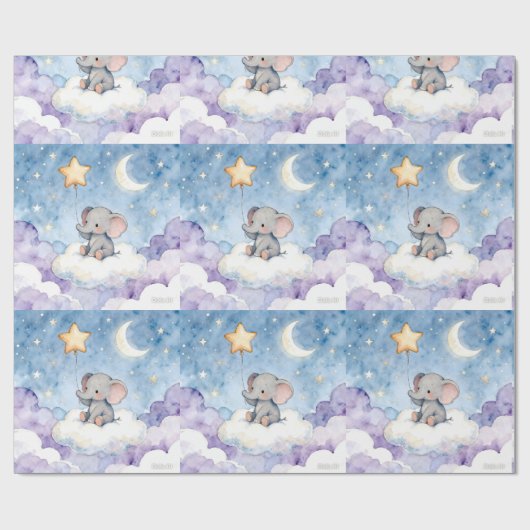 Stars repeating pattern wallpaper cadeaupapier (Vlak)