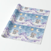 Stars repeating pattern wallpaper cadeaupapier (Uitgerold)