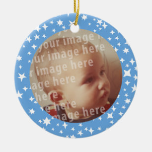 Stars Round Photo Lijst Keramisch Ornament