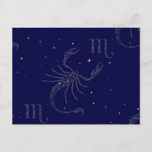 stars scorpio briefkaart