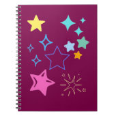 Stars Spiral Photo Notebook Notitieboek (Voorkant)
