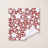 Stars, Stars, Stars in Red and White (Gant de toilette)