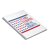 Stars strepen en gelijke rechten notitieboek (Rechterzijde)