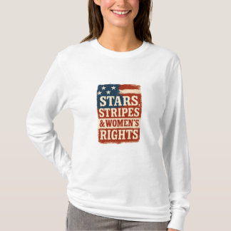 Stars, Strepen & Vrouwenrechten Vervallen Vlag T-shirt