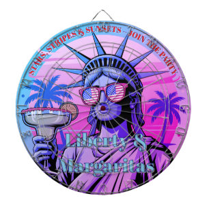 Stars, Strepen & Zonsondergangen—Liberty & Margari Dartbord